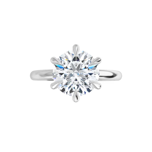 Tiger prong hot sale diamond setting